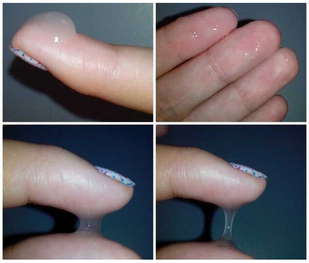 Líquido preventivo en el dedo